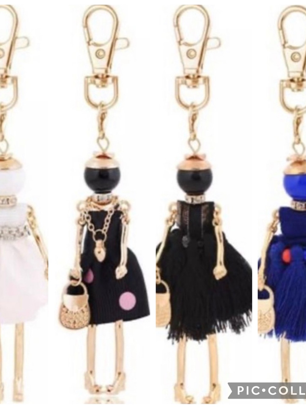 Bundle of 4 Fun Wardrobe Friends Purse Clips